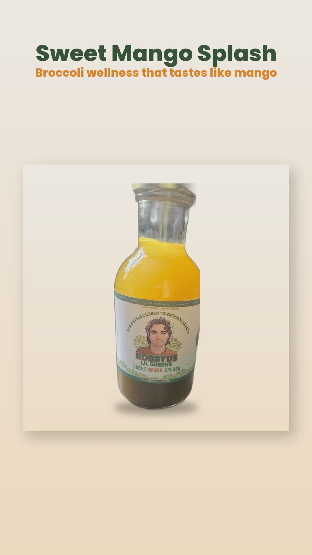 Sweet Mango Splash wellness drink product reel