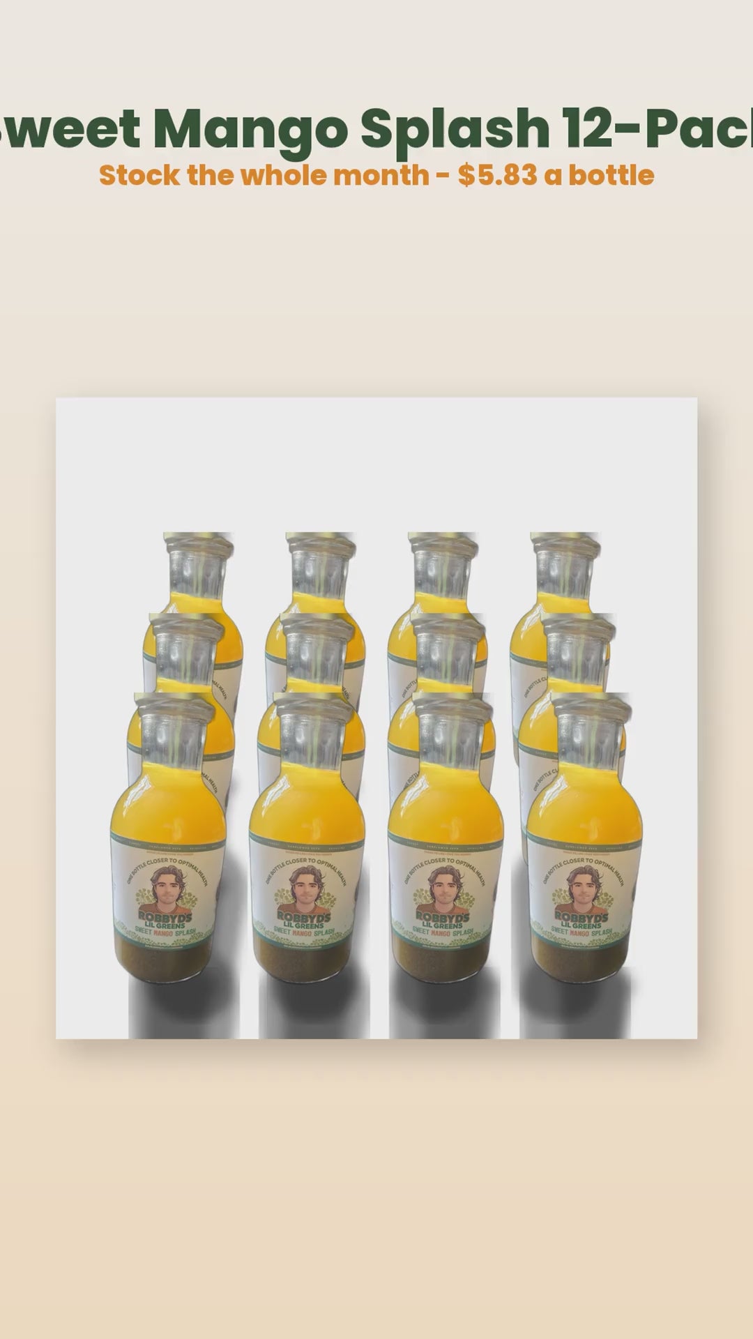 Sweet Mango Splash 12-pack case product reel